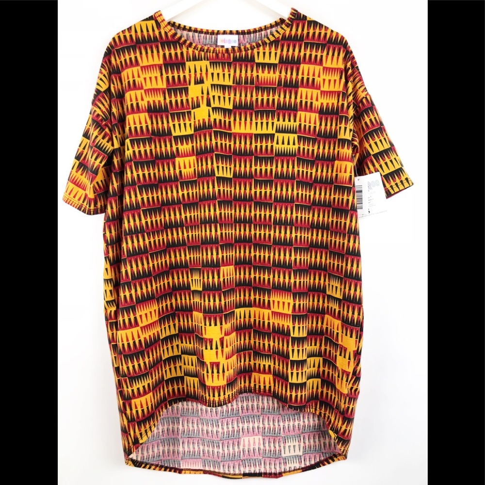 Lularoe Multicolor  Print Irma Tunic Top Size XS